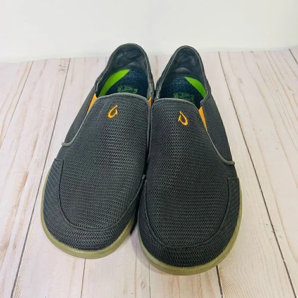 Olukai Nohea Mesh Blue Gray Comfort Shoes